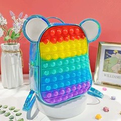 Balo Pop It Tai Mèo cho bé- Ba lô đi học trẻ em MH: B0215