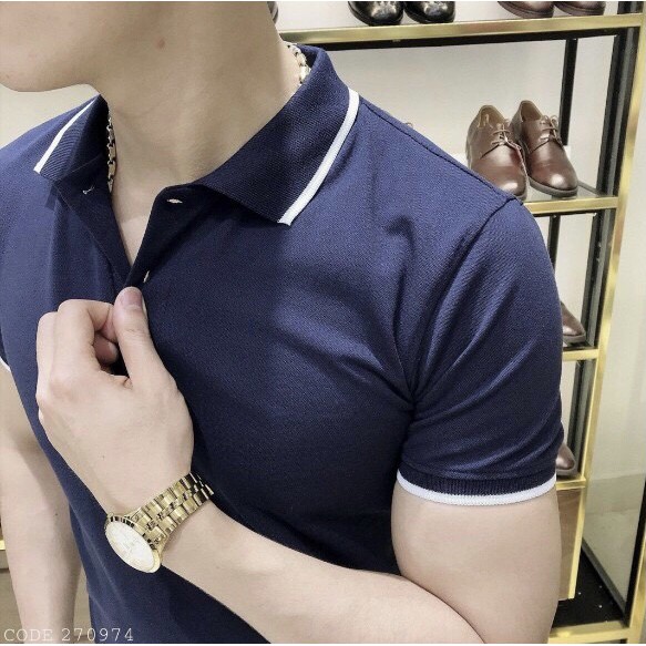 [HÀNG CAO CẤP] Áo Thun Nam POLO có cổ tay ngắn cao cấp cổ bẻ có viền | BigBuy360 - bigbuy360.vn