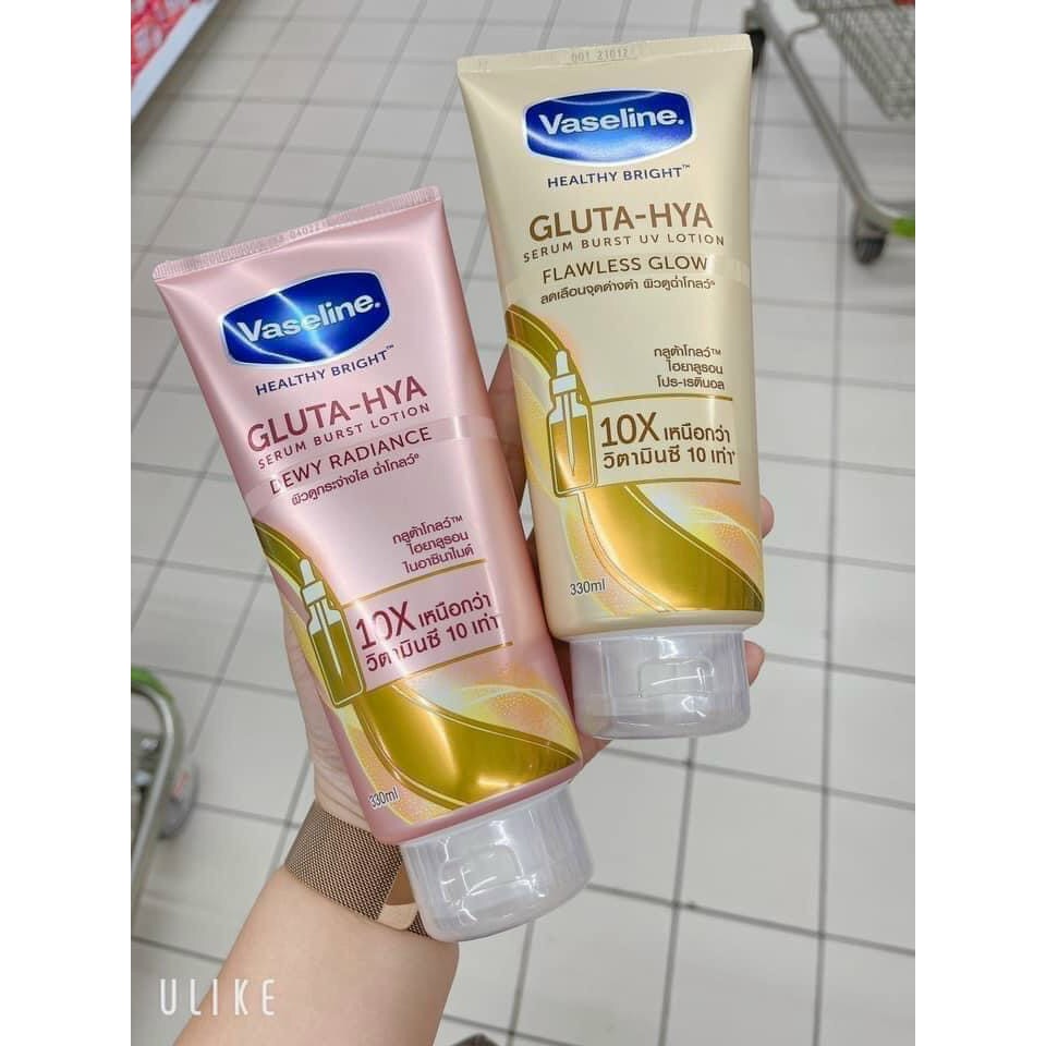 Sữa dưỡng thể Vaseline Healthy Bright Gluta HYA Serum 10X thái lan MẪU MỚI CHÍNH HÃNG