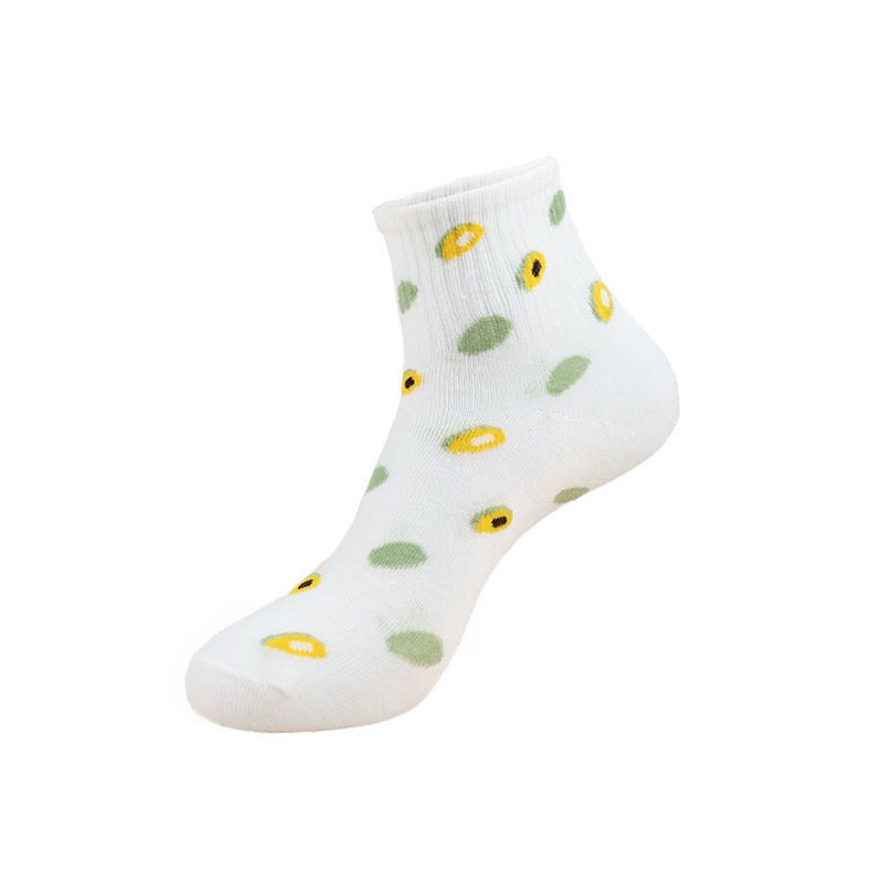 Tất vớ cao cổ họa tiết quả bơ xinh xắn chất liệu dày dặn, thấm hút mồ hôi
