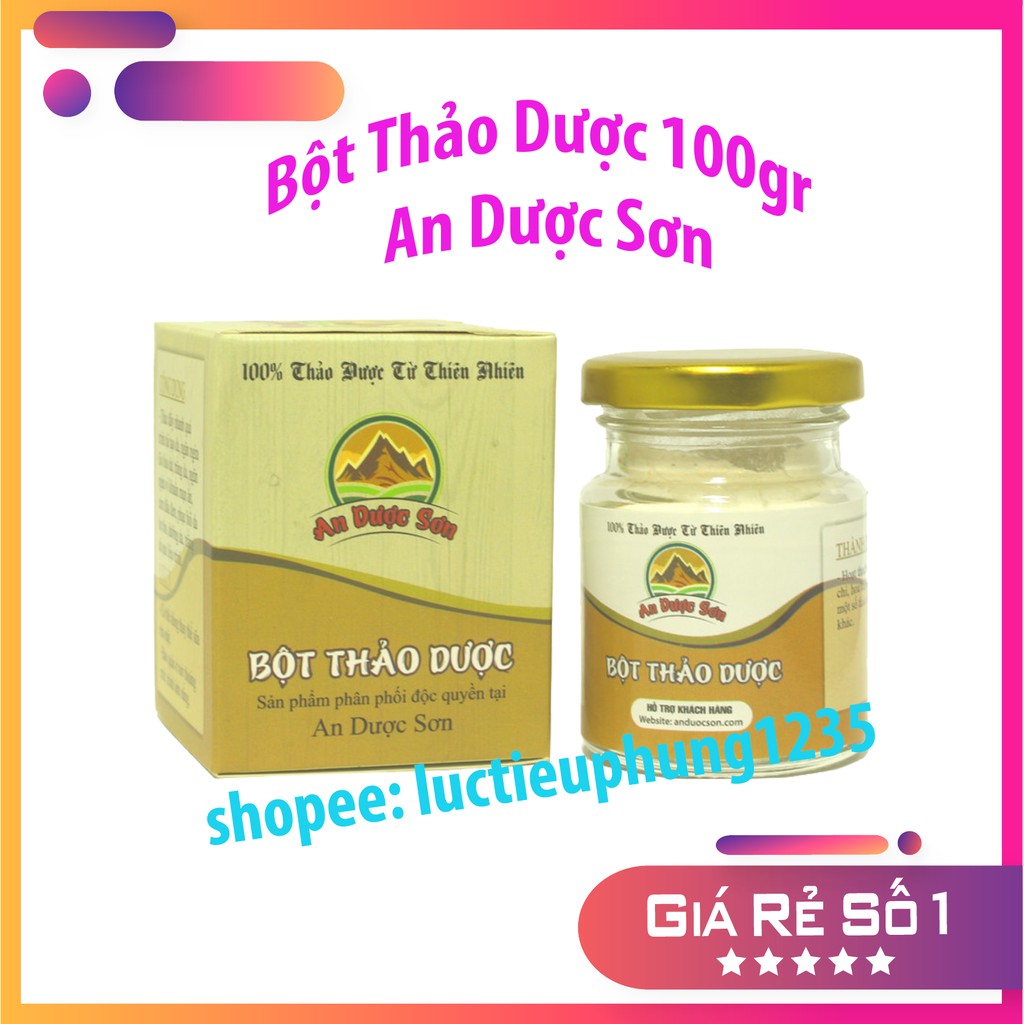 Bột rửa mặt An Dược Sơn Sạch Da Sáng Mịn Sạch Mụn 100gr