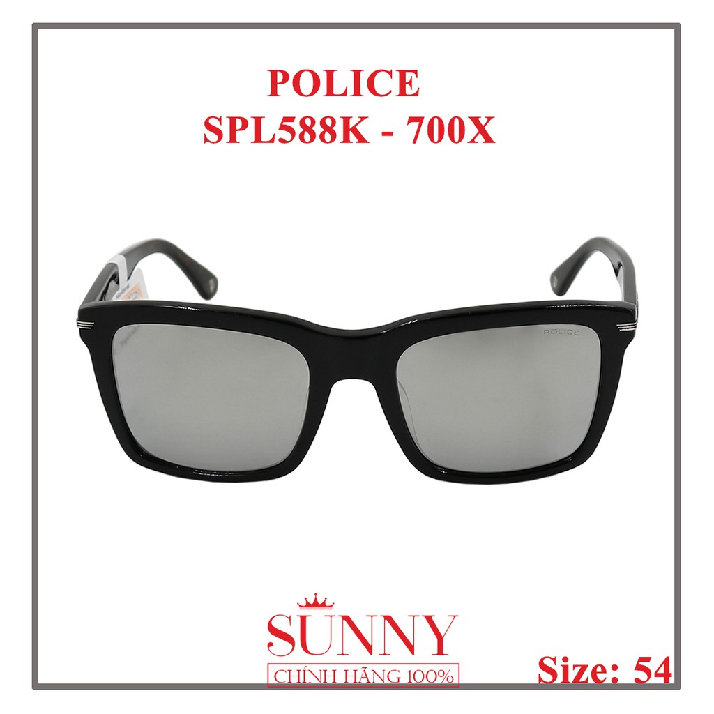 Kính mát Police chính hãng SPL588K 54 700X màu sắc thời trang, thiết kế dễ đeo bảo vệ mắt