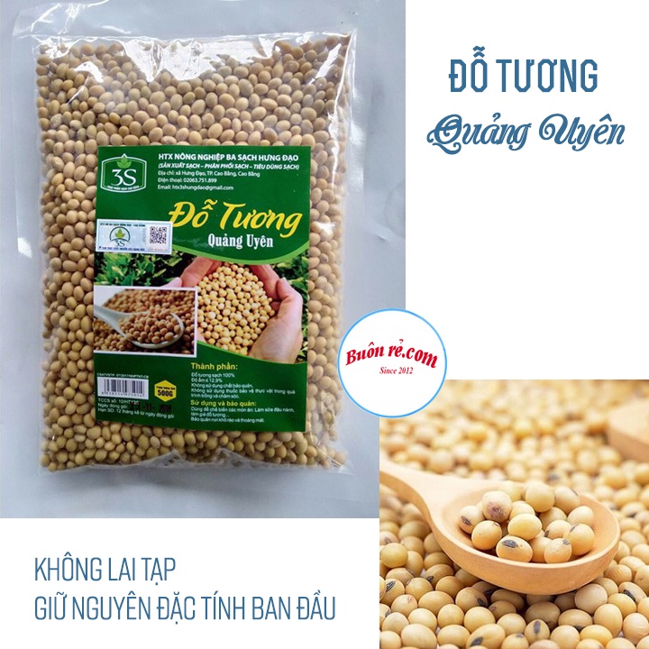Đậu nành thuần chủng ngon sạch (500G) - Đỗ tương quê bổ dưỡng 00014