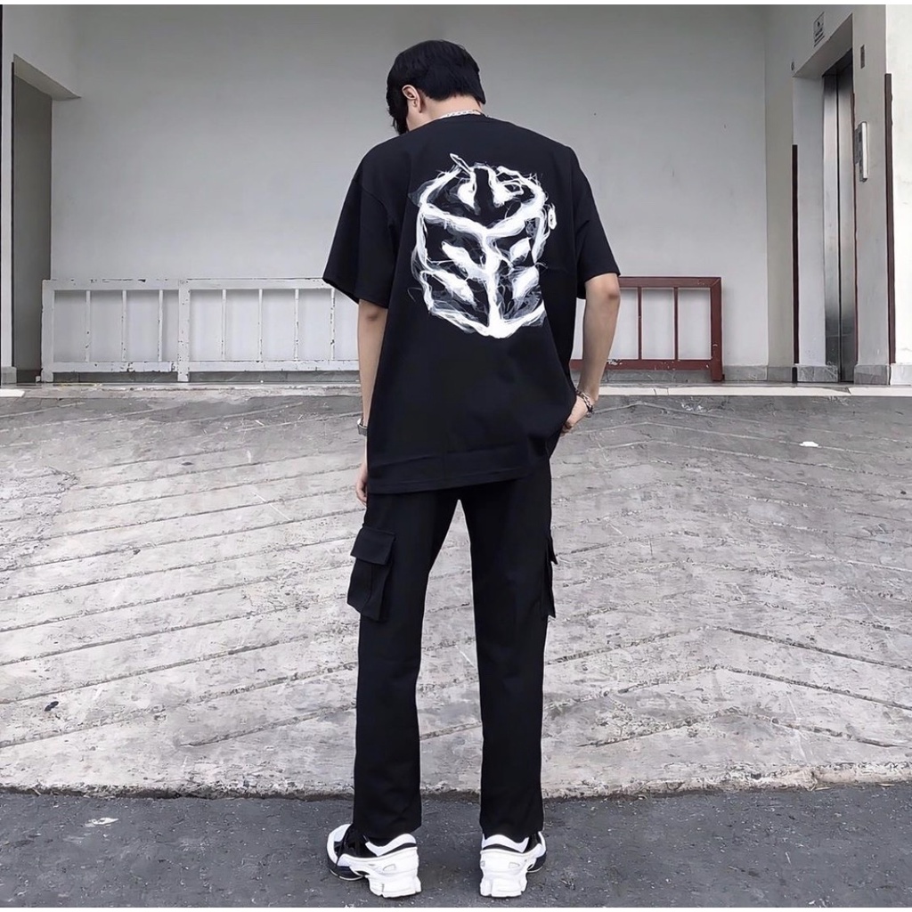 Áo thun unisex tay lỡ SWE CUBE SMOKE TEE - SWE khói cực chất  || Hany Shop