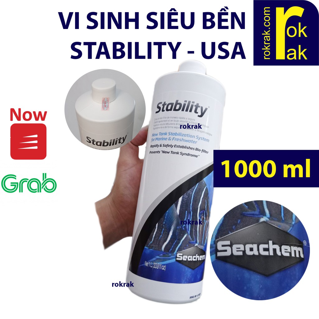 Vi sinh tươi Stability 1000ml 1000 1Lit khoảng sống rất rộng cho lọc hồ cá thủy sinh