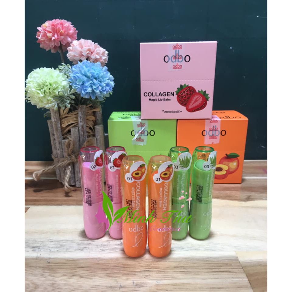 [NEW] Son dưỡng môi Thái Lan Odbo Collagen Magic Lip Balm cao cấp