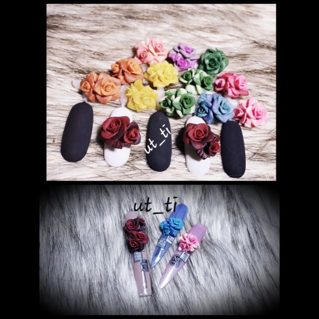 Hoa hồng kép nail