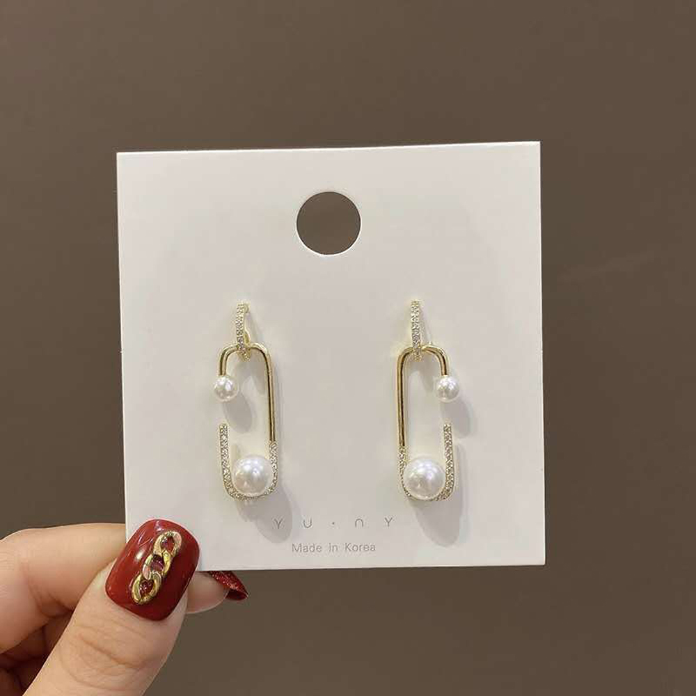 Bông Tai Đính Ngọc Trai S925 Thời Trang Cho Nữ