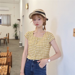 croptop sọc caro