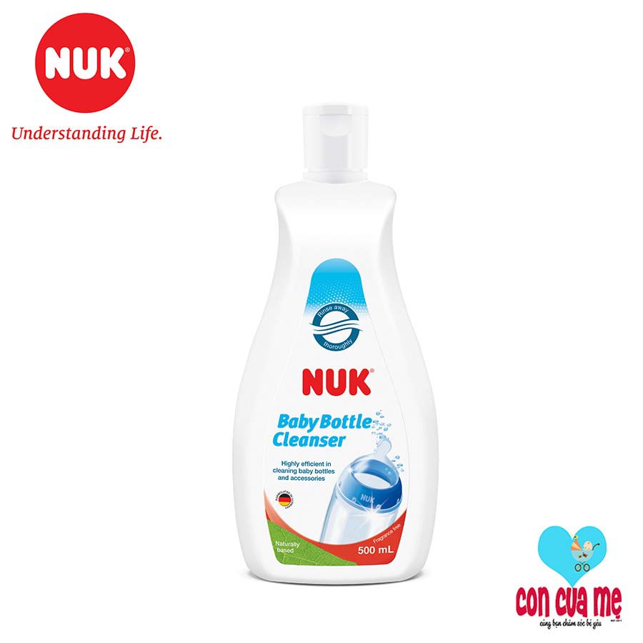 [Chính hãng có tem PP] Nước rửa bình sữa NUK chai túi 500-750-950ml