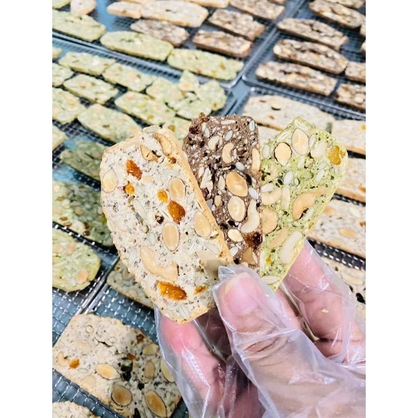 Bánh biscoti ăn kiêng mix 3 vị hủ 250g