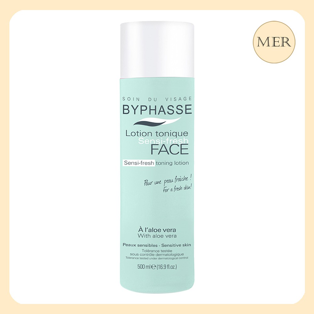 Nước Hoa Hồng Soin Du Visage Byphasse 500ml - Chai màu xanh