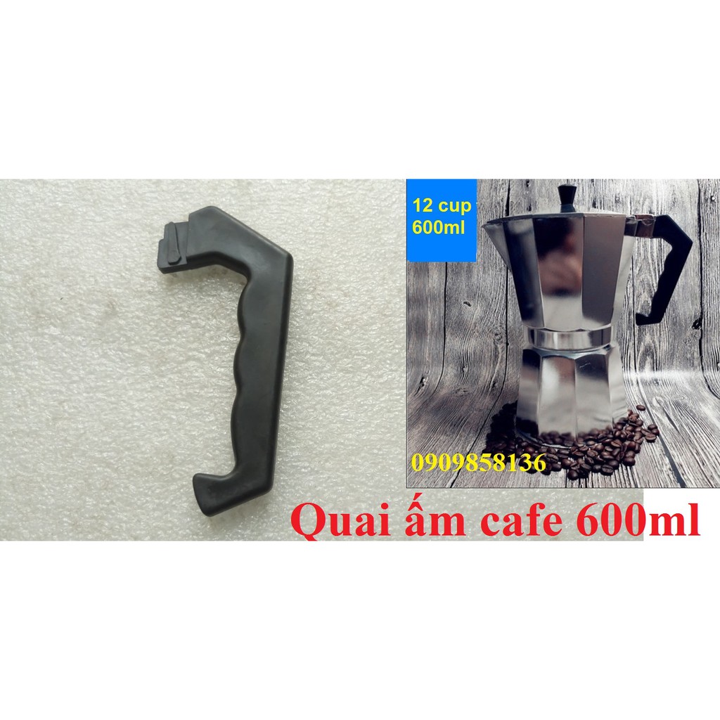 QUAI ẤM CAFE MOKA POT BÌNH 600ml - TAY CẦM ẤM CAFE KIỂU Ý ẤM 600ml