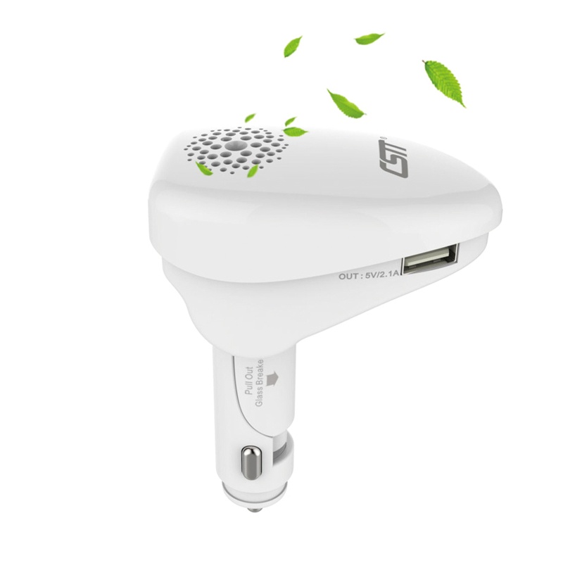 Máy Phun Sương Tạo Độ Ẩm Không Khí Hai Cổng USB Cho Xe Hơi