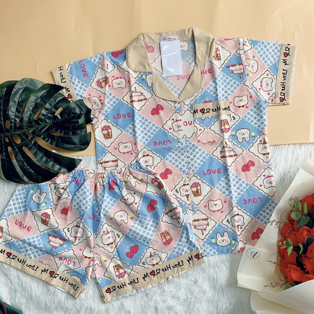Bộ Đồ Ngủ - Đồ Mặc Nhà Satin Đùi Nhiều Mẫu Họa Tiết Trẻ Trung, Mát Mẻ | BigBuy360 - bigbuy360.vn