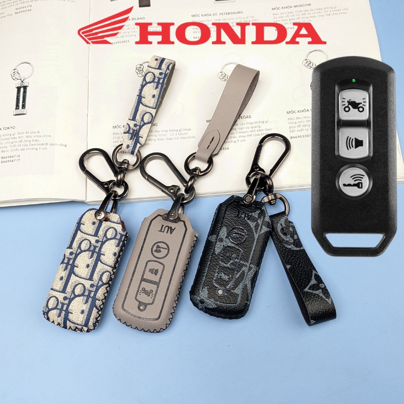 Bọc smartkey honda sh và sh mode PCX che phím bấm loại 3 nút bấm (SHK Móc D)