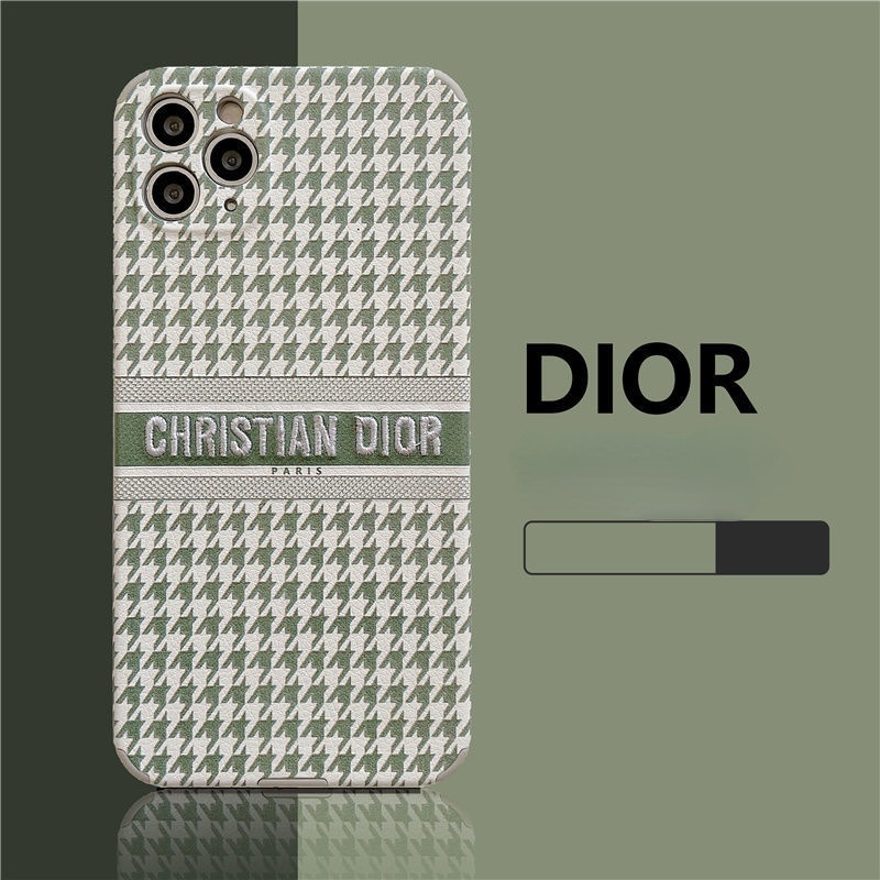 Sẵn sàng! Dior! Ốp Điện Thoại TPU Mềm Thêu Hình Dễ Thương Cho iPhone 12/12Pro 12 11 Pro Max iPhone 7/8 Pro X XR XS