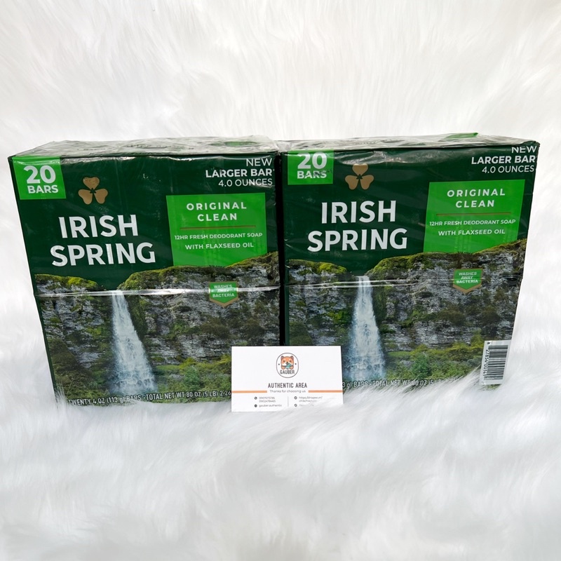 XÀ BÔNG CỤC IRISH SPRING ORIGINAL CLEAN WITH FLAXSEED OIL 113GRAM