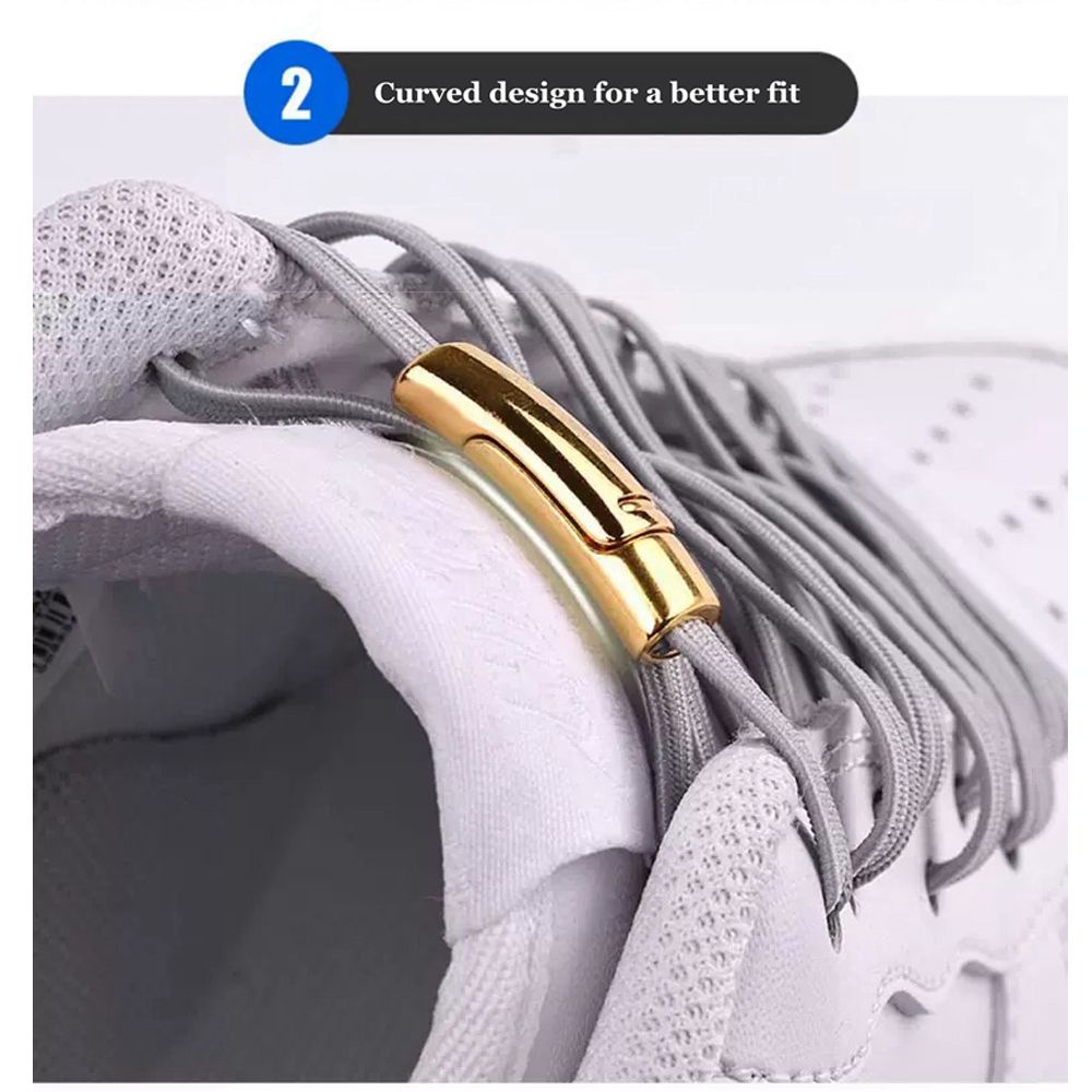 Dây giày thể thao unisex co giãn có khóa nam châm gắn trong 1 giây không cần buộc độc đáo dành cho người lớn và trẻ em