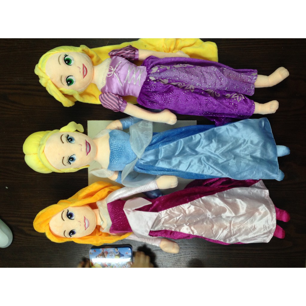 Búp bê bông nàng công chúa xinh đẹp:Belle, Ariel, Cô bé Lọ Lem, Aurora, Rapunzel