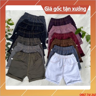 Quần giả jean đùi lửng size nhỡ cho bé trai 20-30kg