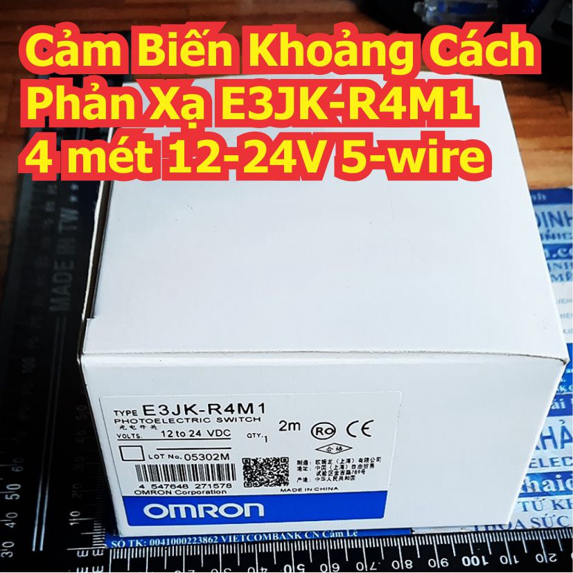 Cảm Biến Khoảng Cách quang Phản Xạ E3JK-R4M1, 4 mét, 12-24Vdc, 5-wire kde2351