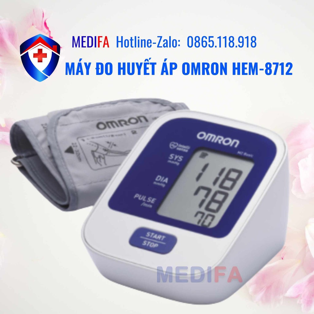 ✨Máy đo huyết áp bắp tay OMRON HEM-8712Hoàn toàn tự động Sử dụng đơn giản chỉ với 1 lần chạm✨