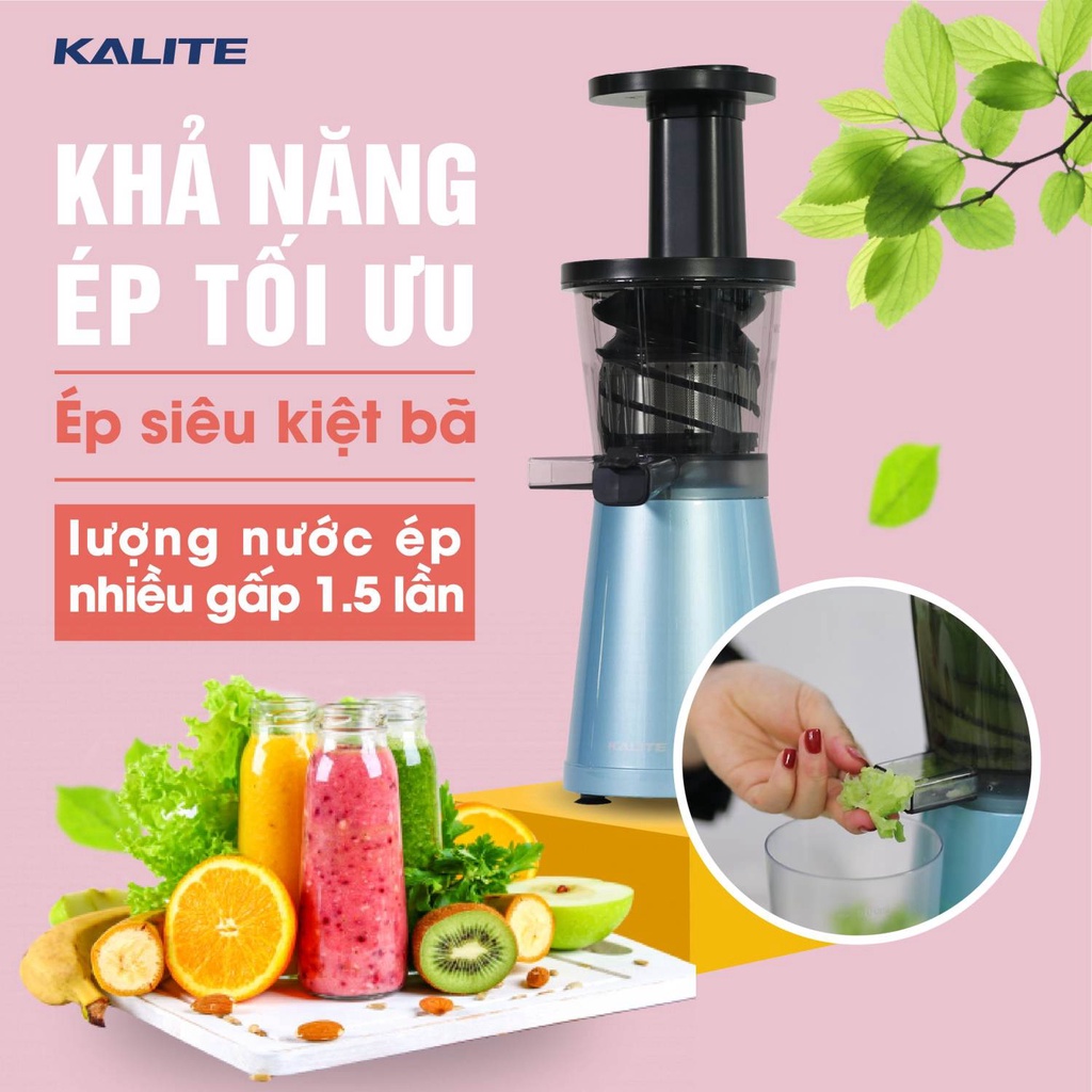 Máy ép chậm Kalite KL530, máy ép hoa quả công suất 200W, dung tích 250ml, nhỏ gọn, ép kiệt bã, chạy êm
