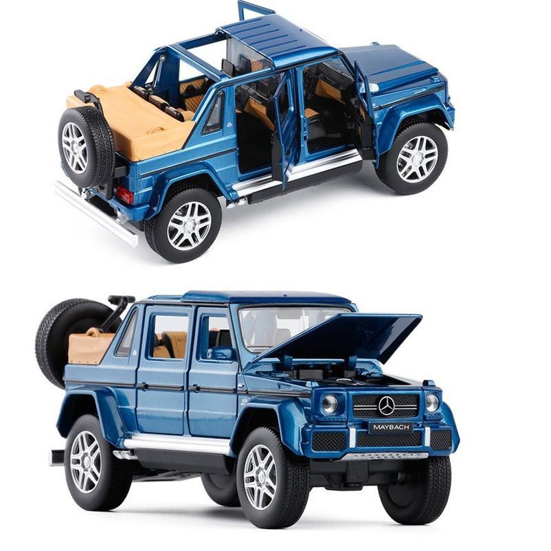 ô tô Mecerdes Maybach G650 tỉ lệ 1:32 bằng sắt có âm thanh và đèn chạy cót mở các cửa hàng Quảng Châu