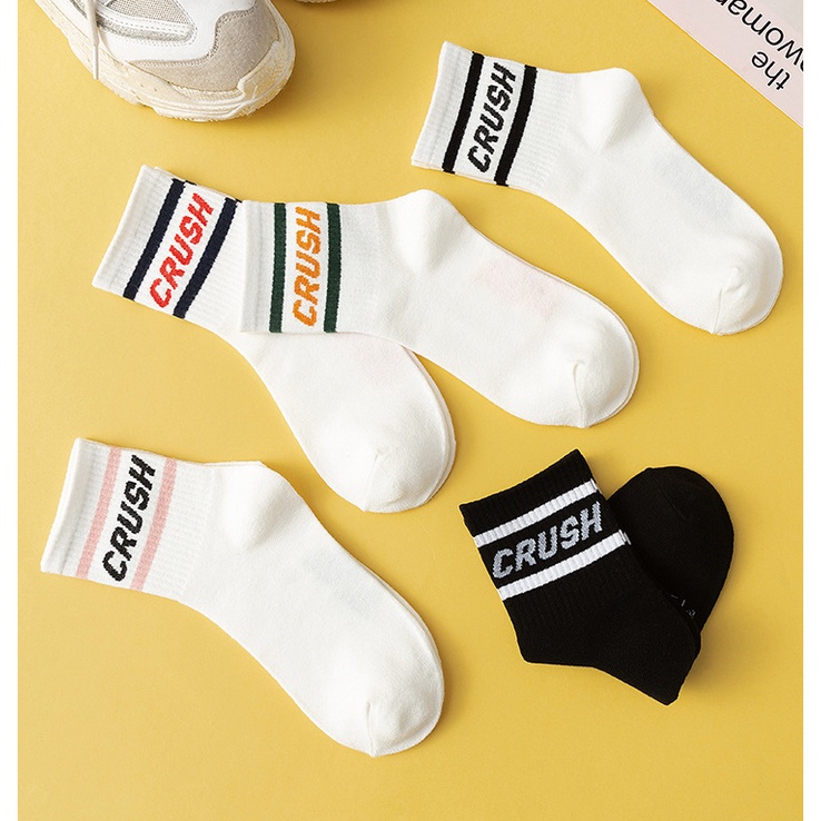 Vớ Cổ Trung Crush Chất Mỏng - Tất Crush Mỏng Cổ Trung