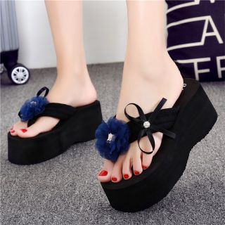 (Hàng order 5 ngày) dép kẹp nữ nữ đính hoa 2018