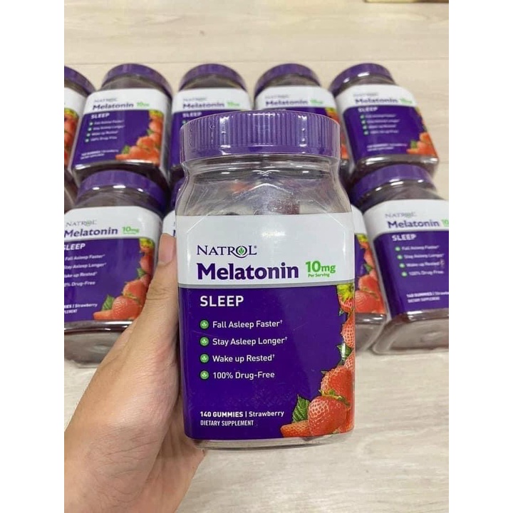 Kẹo dẻo hỗ trợ giấc ngủ Natrol Melatonin 10MG 90 viên