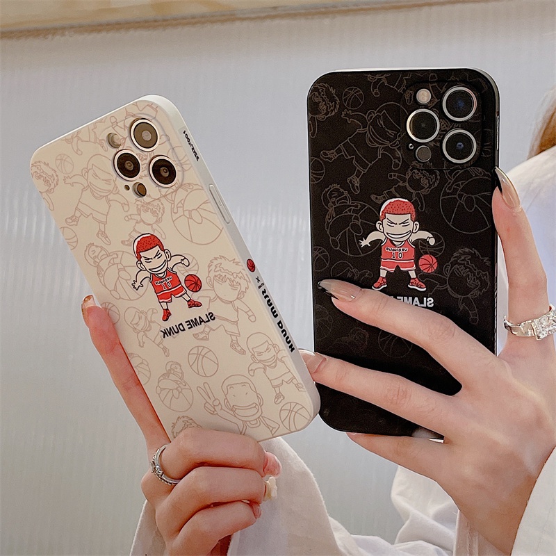 Ốp điện thoại dẻo in hình Slam Dunk thích hợp cho iphone 13 12 11 Pro Max X 6 6s 7 8 Plus Xs Max 13 Mini