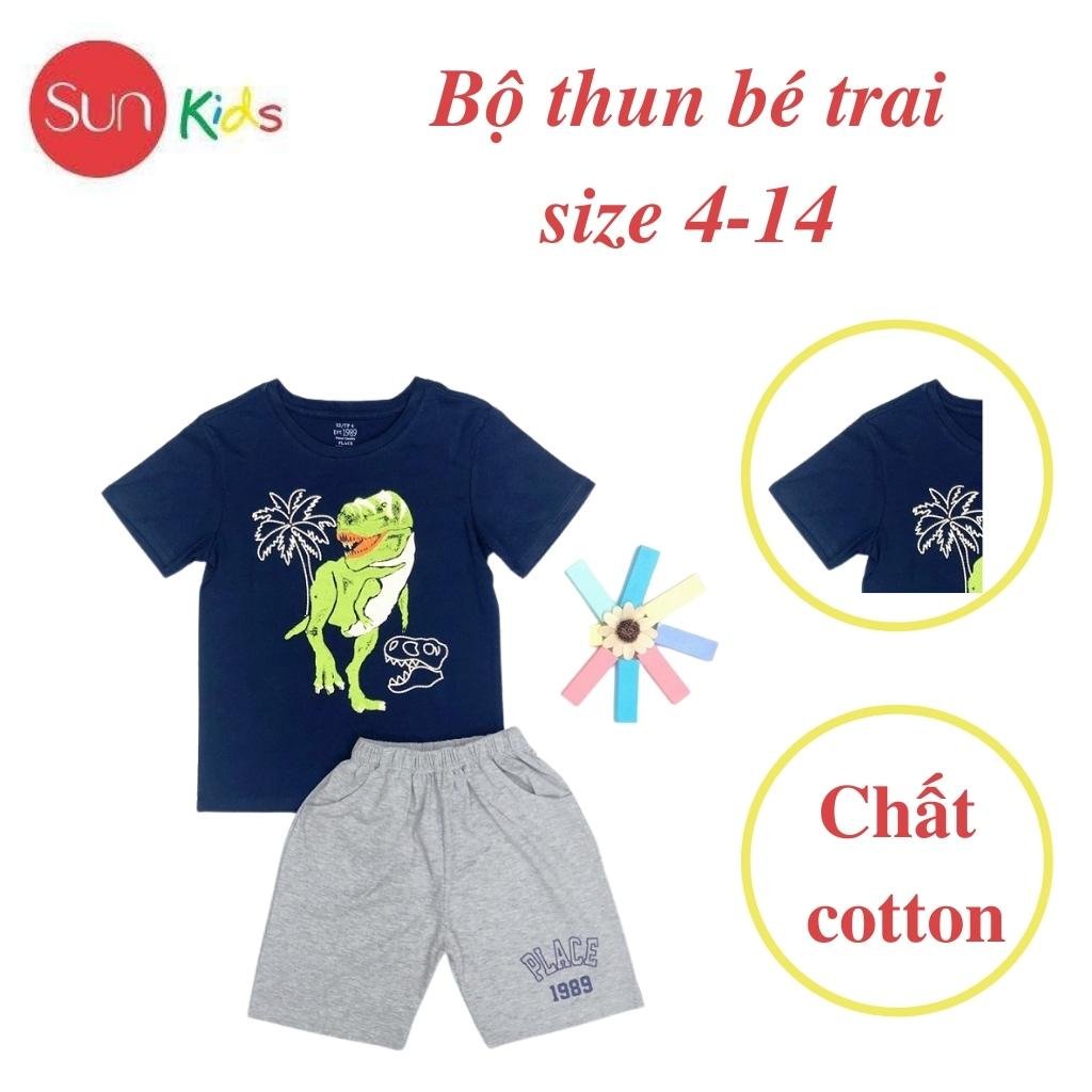 Đồ bộ bé trai, bộ thun bé trai chất cotton, nhiều màu, size đại 4-14 tuổi - SUNKIDS1