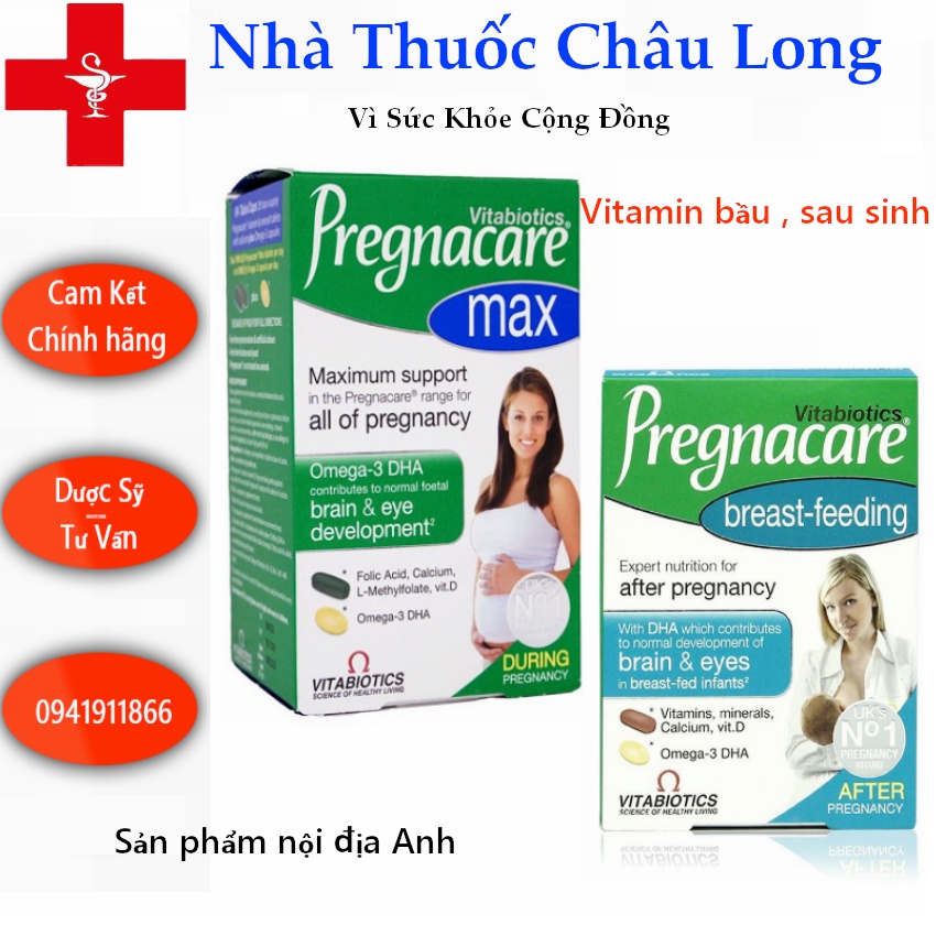 Vitamin Bầu Pregnacare Max 💥 Sau sinh 💥 vitamin bầu giúp tăng cường sức khỏe cho mẹ và tăng miễn dịch cho bé