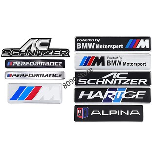 Dành Cho Xe BMW M AC Schnitzer Hartge Alpina Hợp Kim Thân Xe Miếng Dán Bảng Tên Tự Động Phía Sau Cửa Sổ Biểu Tượng Huy Hiệu Decal Chống Trầy Xước Bao Trang Trí