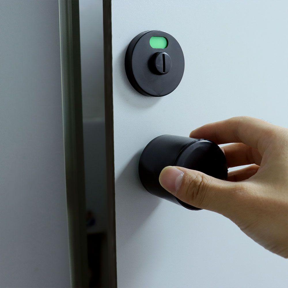 Bộ 2 Tay Nắm Cửa Toilet Công Cộng Hình Tròn Tiện Dụng