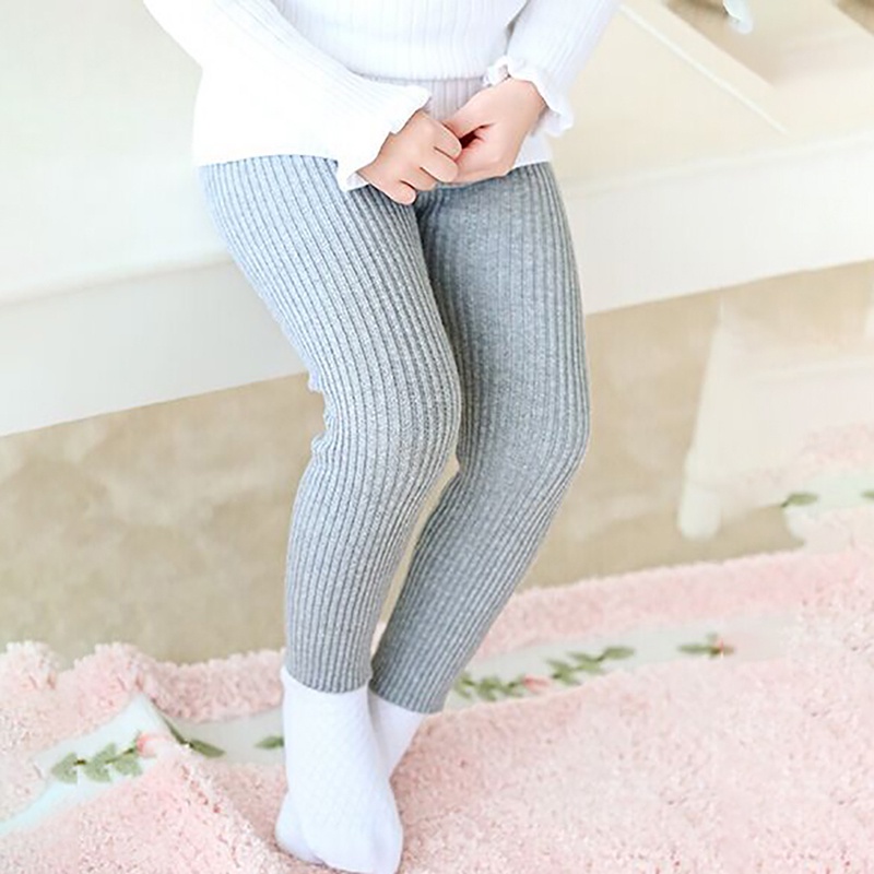 Quần legging co giãn dễ thương cho bé gái