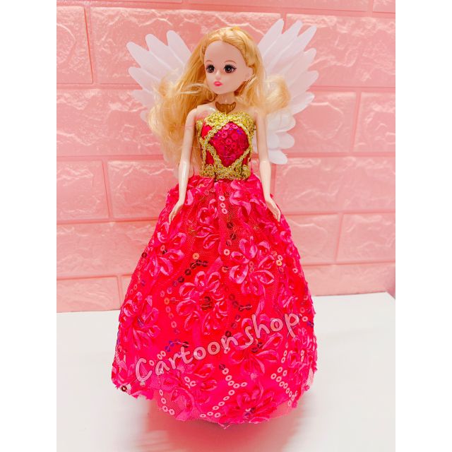 Lồng đèn búp bê barbie có đèn nhạc 30cm