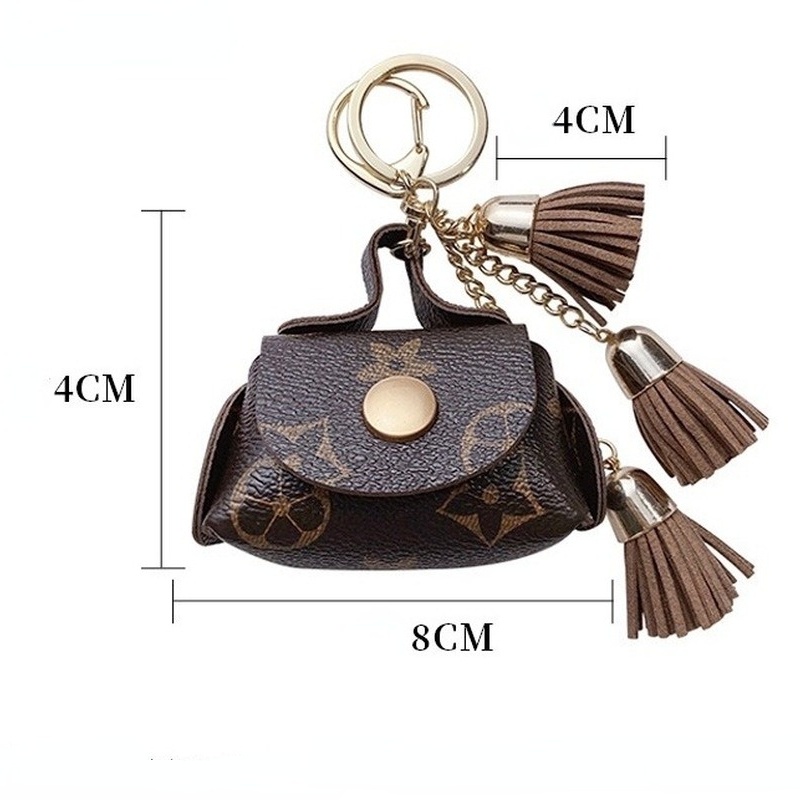 Móc chìa khóa bằng da kiểu dáng sáng tạo dễ thương