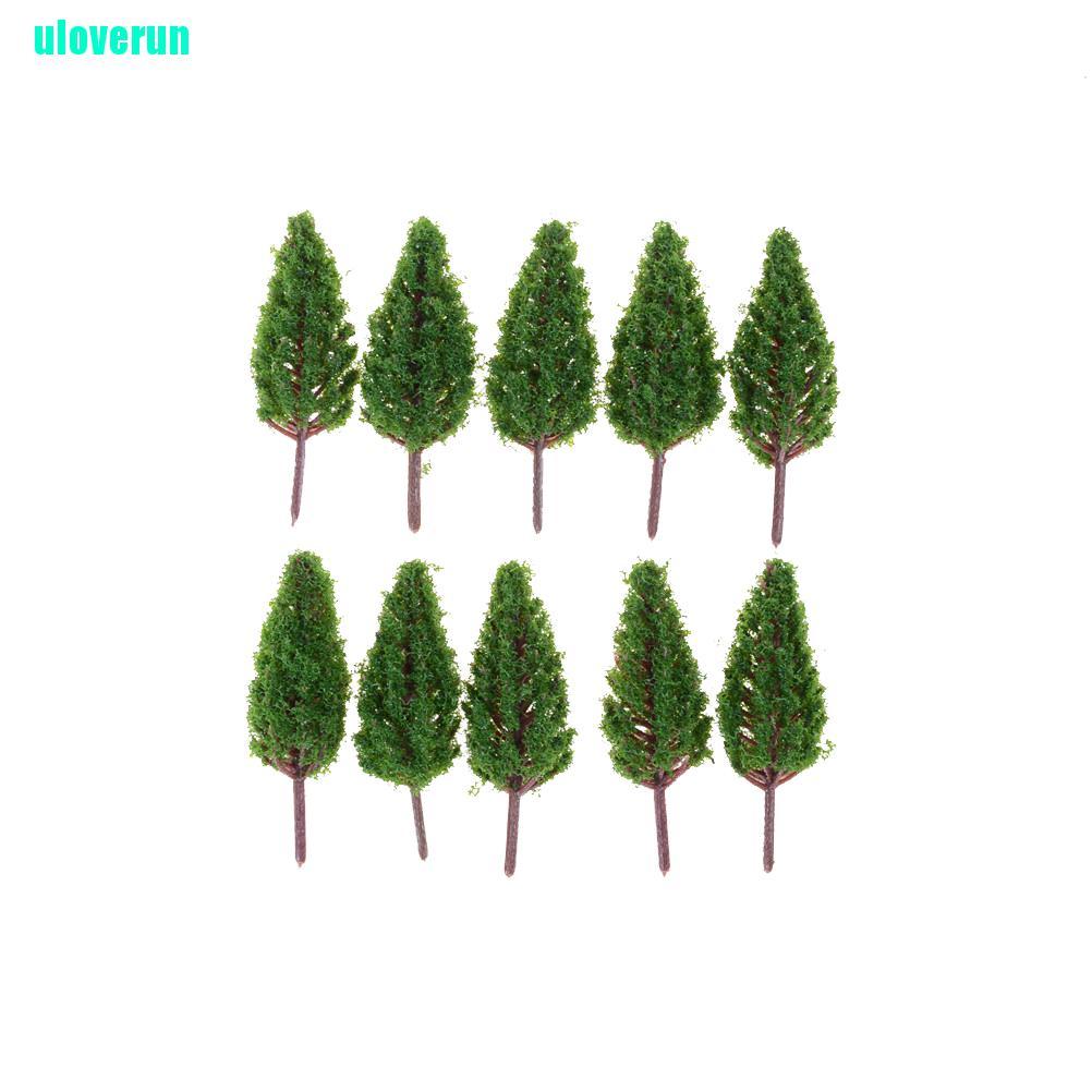 Set 10 Mô Hình Cây Nhựa 68mm Dùng Trang Trí Tiểu Cảnh Độc Đáo