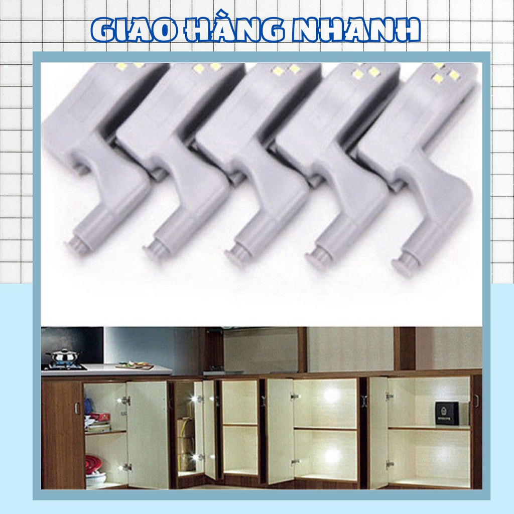 ĐÈN LED GẮN BẢN LỀ TỦ QUẦN ÁO TIỆN ÍCH CÓ TẶNG KÈM PIN 88152 SHOP GIAO HÀNG NHANH 88