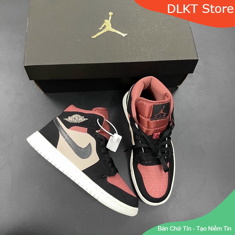 JORDAN Hyper cao cổ hồng đất mẫu mới hàng cao cấp full box bill freeship