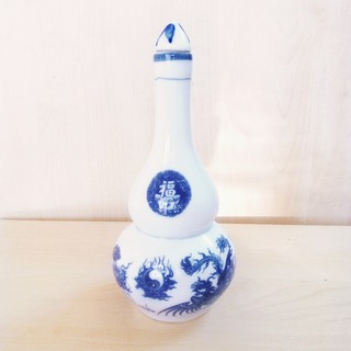 Bình gốm sứ quả bầu Bát Tràng, loại 0,35L