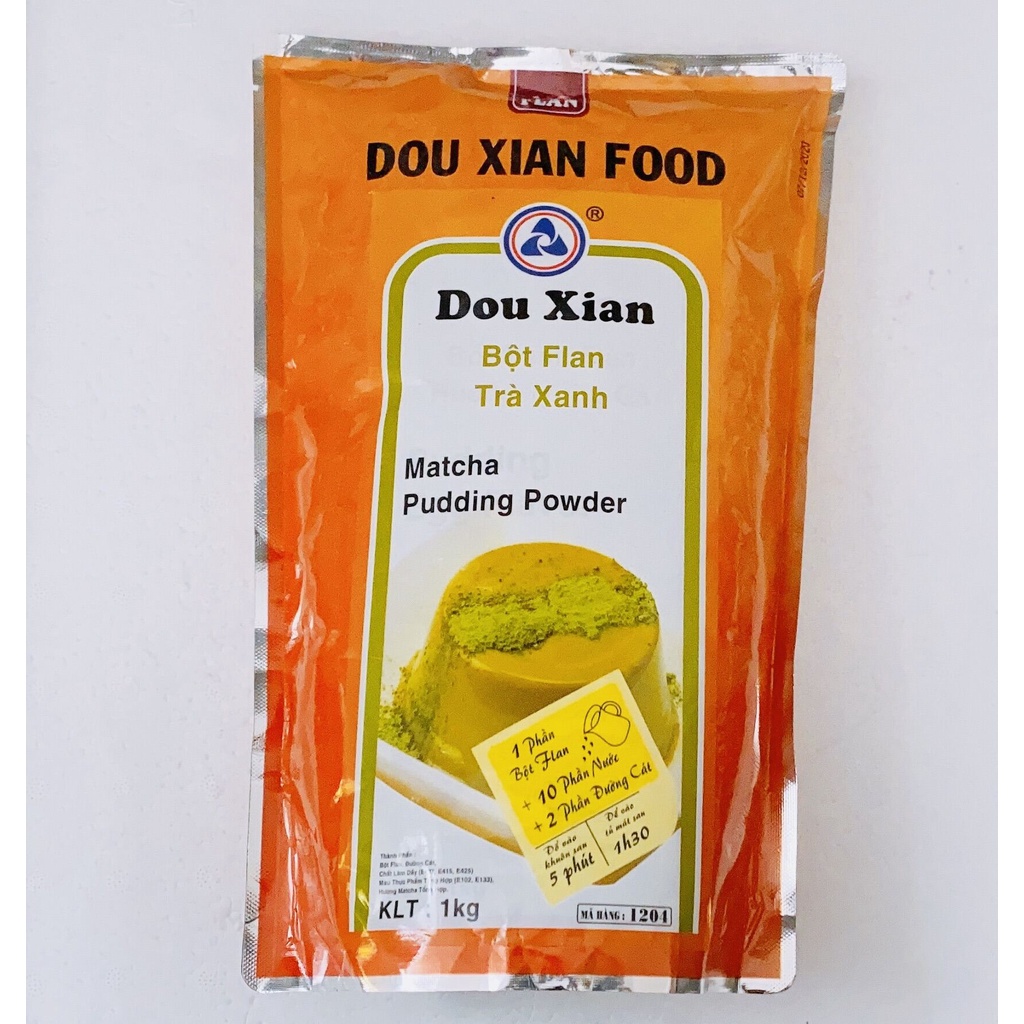 Bột pudding trà xanh Dou xian 1kg