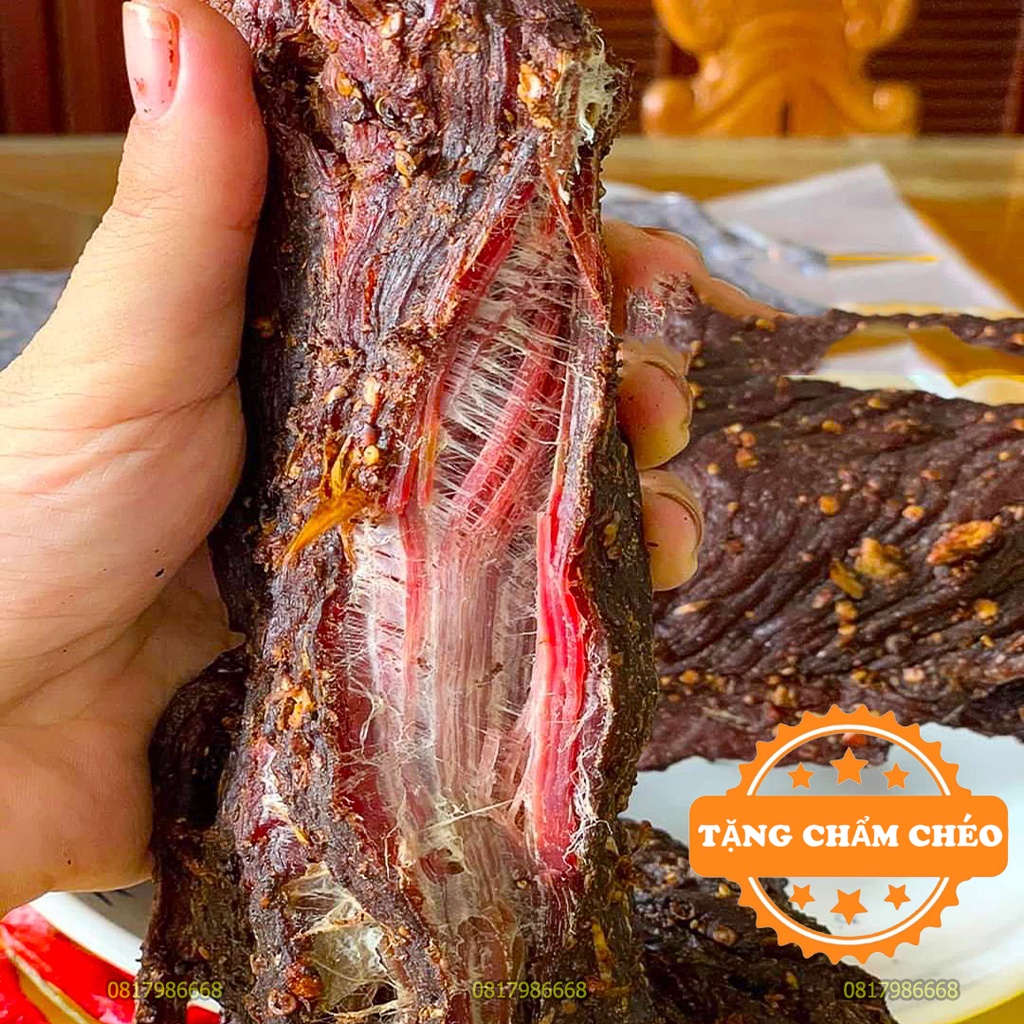 Thịt trâu gác bếp 1kg Sơn La ✅ Kèm 2 gói Chấm ✅Trâu khô thơm lừng hạt dổi mắc khén | BigBuy360 - bigbuy360.vn