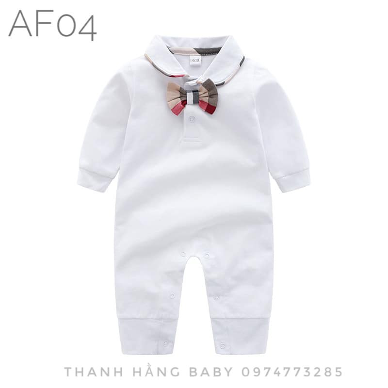 Body Thiếu Gia Dài Tay Cho Bé Thanh Hằng Baby từ 3 -13 Kg