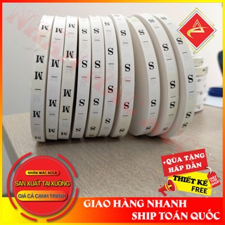 Mác vải giấy nguyên cuộn  nhãn mác quần áo