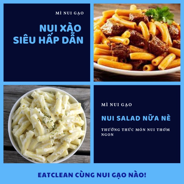 Nui Gạo Trắng Ống/Xoắn Safoco Ăn Kiêng Giảm Cân Mì Ý Bún Ngon 200G