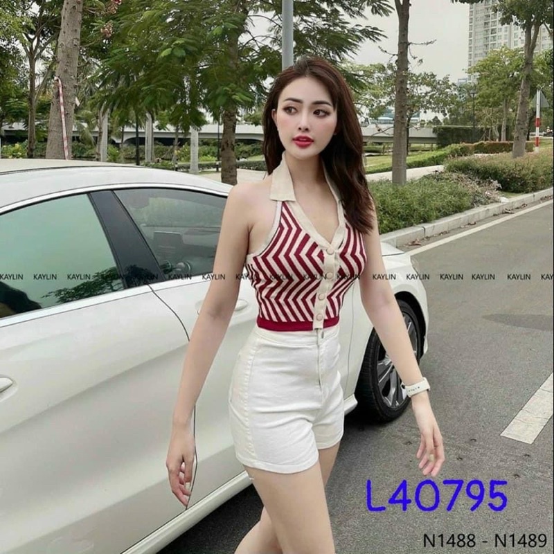 Áo len yếm mongtoghi nữ, chất len mỏng mặc hè đi biển, đi chơi đều đẹp